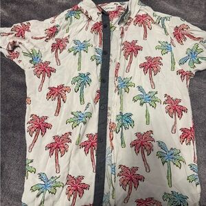 Depart West Leaf Print Shirt